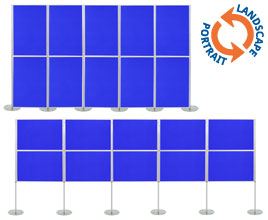 10 Panel Modular Display - 1000 x 700mm Boards