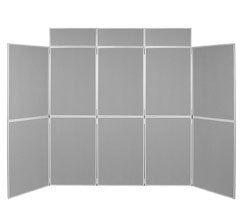10 Panel Folding Display Boards - 1000 x 700mm