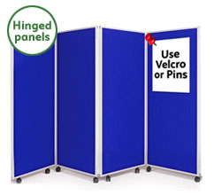 4 Panel Concertina Screen 1500mm (h)