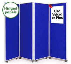 4 Panel Concertina Screen  1800mm (h)