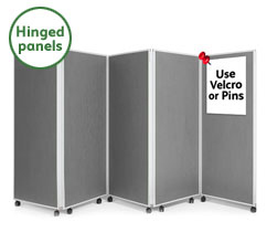 5 Panel Concertina Screen 1500mm (h)