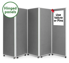 5 Panel Concertina Screen 1800mm (h)