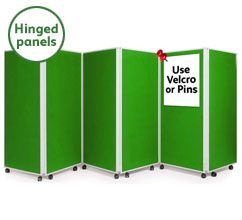 6 Panel Concertina Screen 1500mm (h)