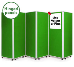 6 Panel Concertina Screen 1800mm (h)