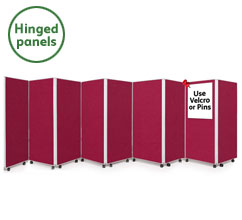 9 Panel Concertina Screen 1500mm (h)