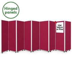 9 Panel Concertina Screen 1800mm (h)